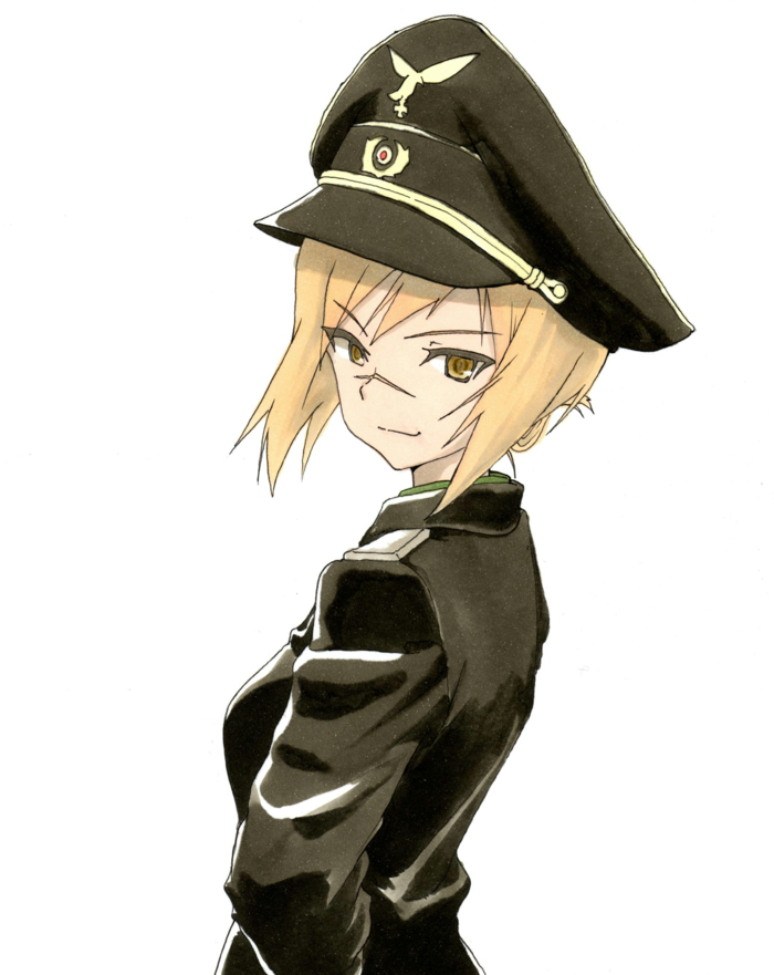 hanna rudel (world witches series and 1 more) drawn by shiratama_(hockey)