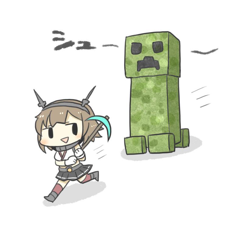 mutsu and creeper (kantai collection and 1 more) drawn by yuasan