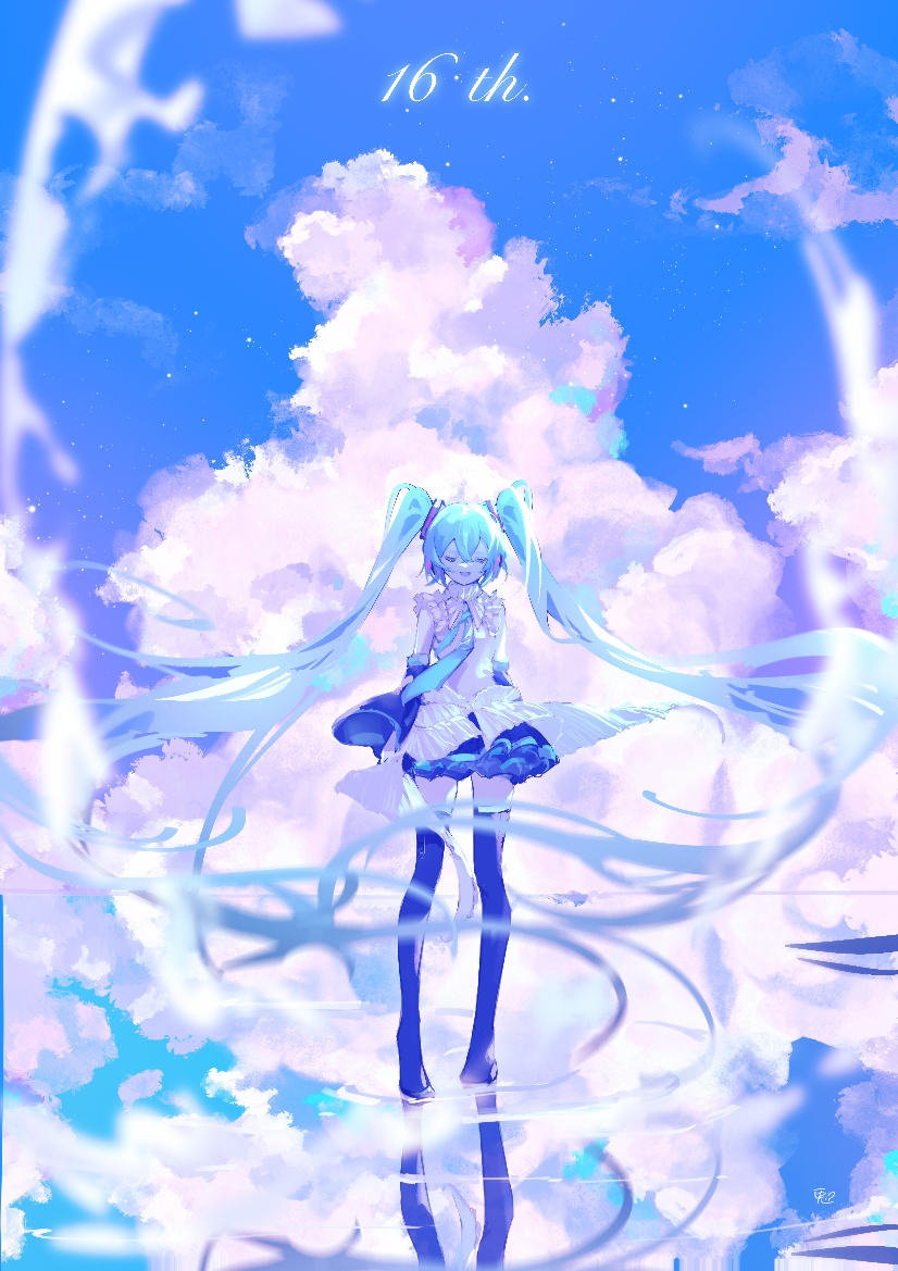 hatsune miku (vocaloid and 1 more) drawn by ringo_no_usagi
