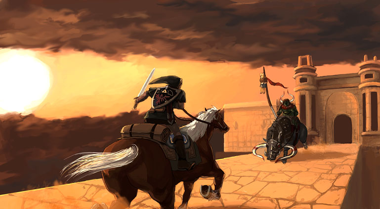 link, epona, colin, and king bulblin (the legend of zelda and 1 more)