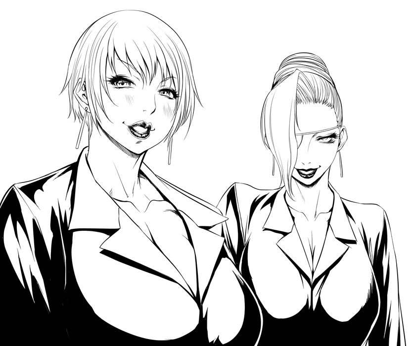 vice and mature (the king of fighters) drawn by chinbotsu.