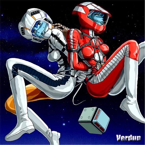 hayase misa and millia jenius (macross and 1 more) drawn by verdun_(berudan)