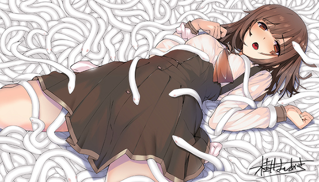 sengoku nadeko and kuchinawa (monogatari and 1 more) drawn by katsurai_yoshiaki