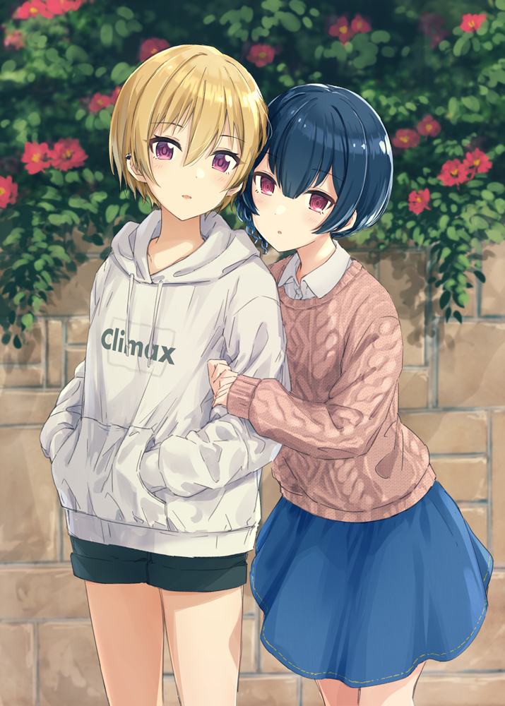 morino rinze and saijo juri (idolmaster and 1 more) drawn by suke_(momijigari)