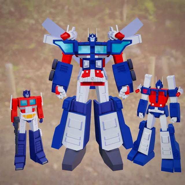 optimus prime, ultra magnus, and omega prime (transformers and 2 more) drawn by kaiserin_queeny