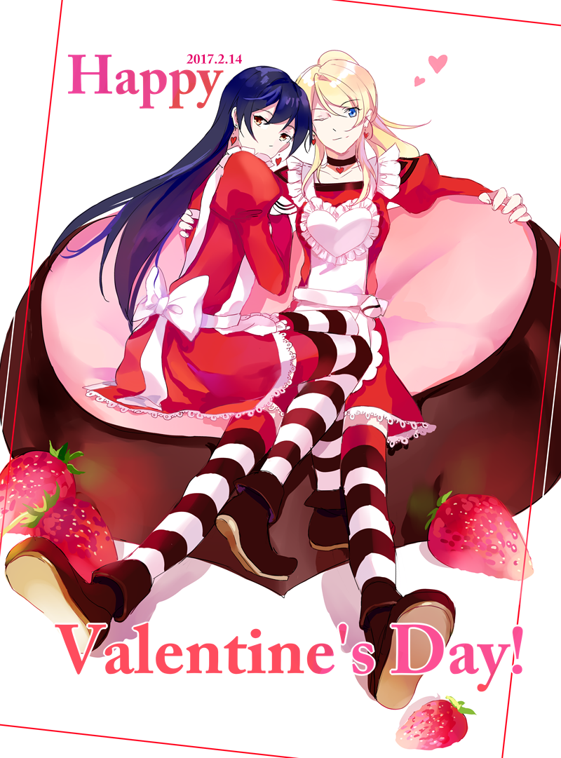 sonoda umi and ayase eli (love live! and 1 more) drawn by shen_yi