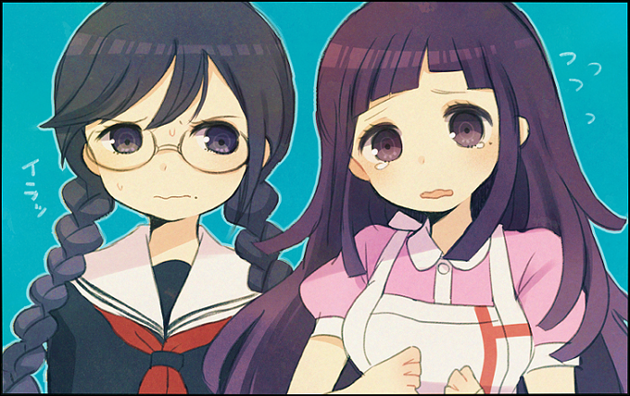 tsumiki mikan and fukawa toko (danganronpa and 2 more) drawn by ayu_(mog)