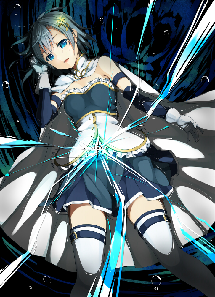 miki sayaka (mahou shoujo madoka magica) drawn by unasaka_ryou