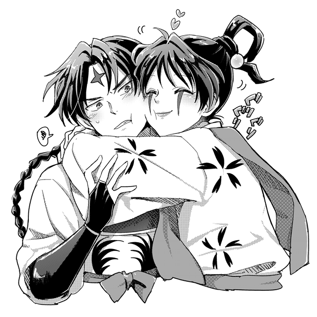 bankotsu and jakotsu (inuyasha) drawn by motobi_(mtb_umk)