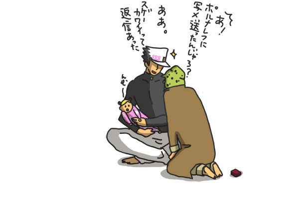 joseph joestar, kujo jotaro, and kujo jolyne (jojo no kimyou na bouken and 2 more) drawn by imoichi