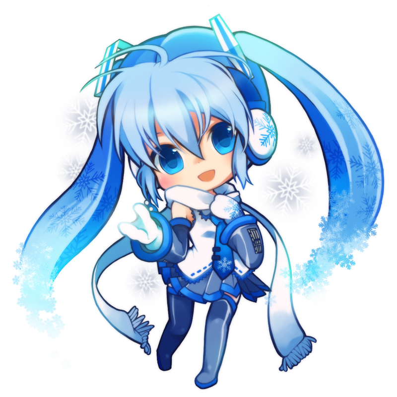 hatsune miku and yuki miku (vocaloid) drawn by n:go