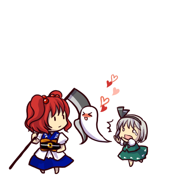 konpaku youmu and onozuka komachi (touhou) drawn by socha