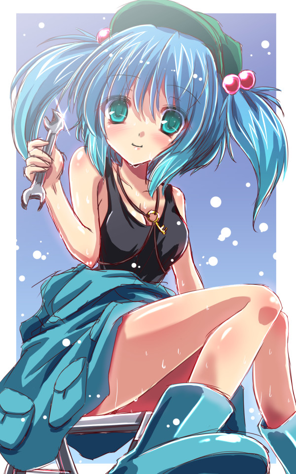 kawashiro nitori (touhou) drawn by yamu_(reverse_noise)