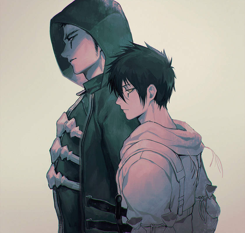 dokuga and kai (dorohedoro) drawn by panco