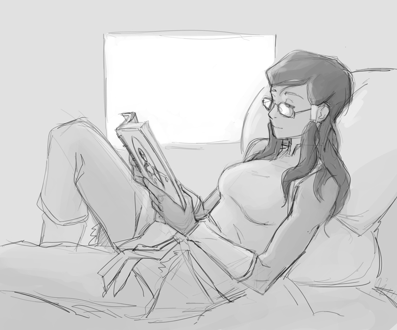 korra (avatar legends and 1 more) drawn by william_ruzicka