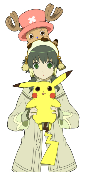 pikachu, tony tony chopper, ion, and ootani ikue (pokemon and 3 more) drawn by kasapati3688