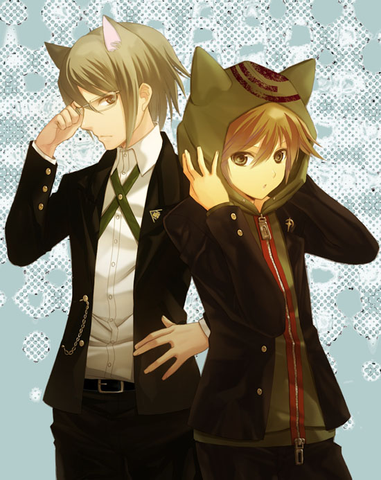 naegi makoto and togami byakuya (danganronpa and 1 more) drawn by seiru_(prairie)