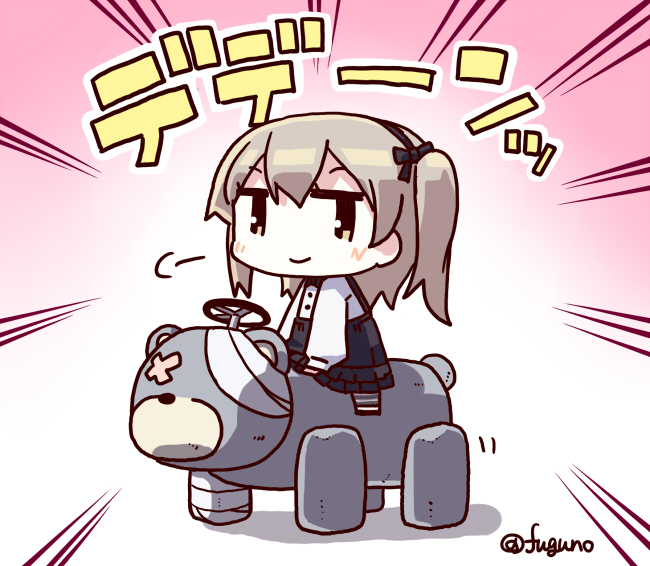 shimada arisu and boko (girls und panzer) drawn by fuguno