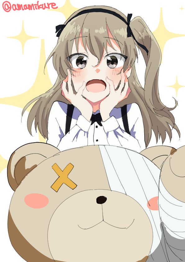 shimada arisu and boko (girls und panzer) drawn by yuuki_(amamikure)