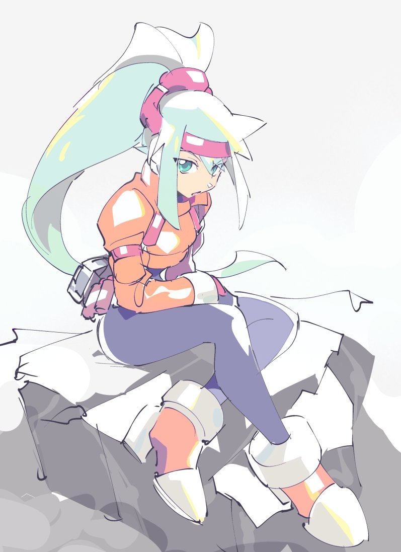 ashe (mega man and 2 more) drawn by kon_(kin219)