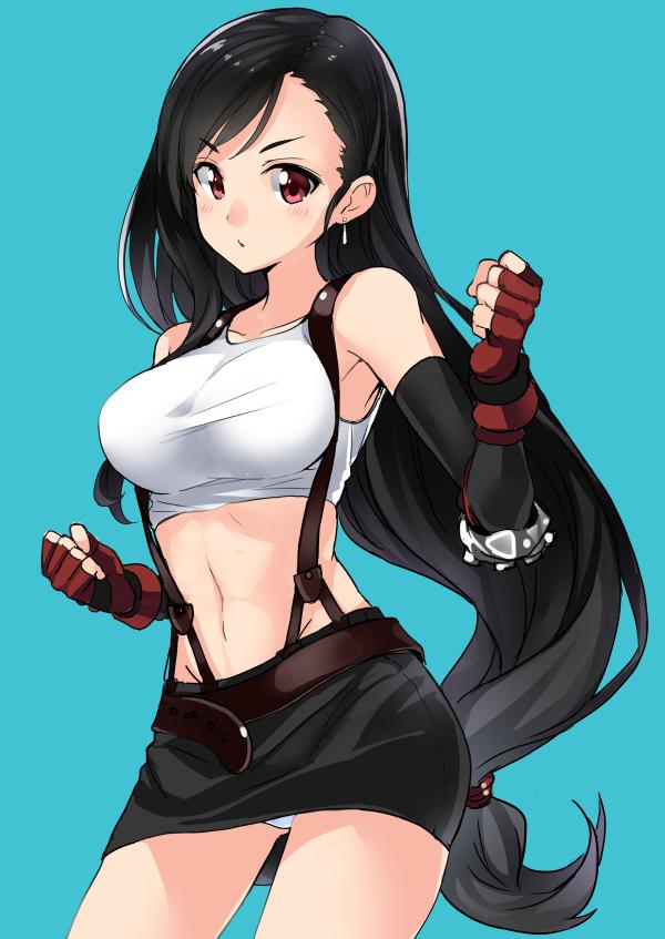 tifa lockhart (final fantasy and 1 more) drawn by mirai_denki