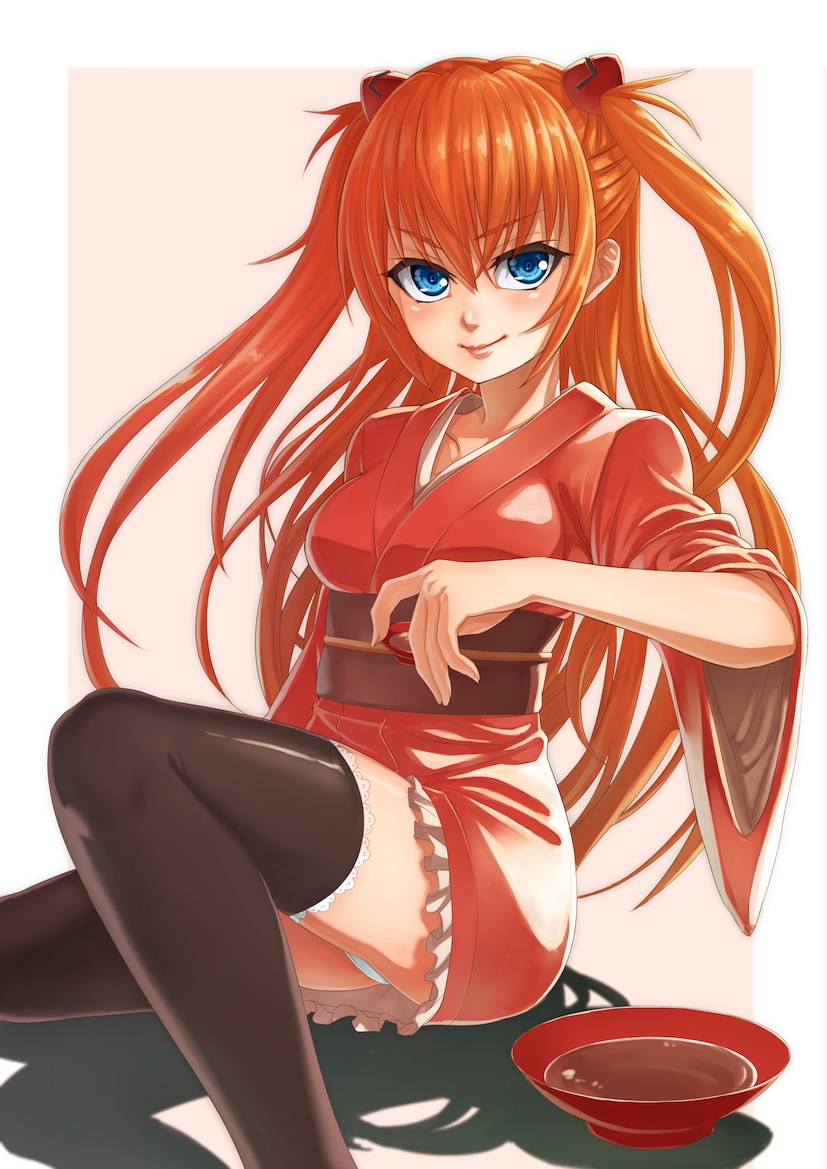 souryuu asuka langley (neon genesis evangelion) drawn by isshi_pyuma