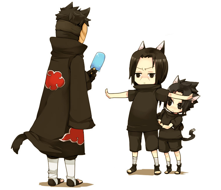 uchiha sasuke, uchiha itachi, uchiha obito, and tobi (naruto and 1 more) drawn by yunomi_(p-3-q)