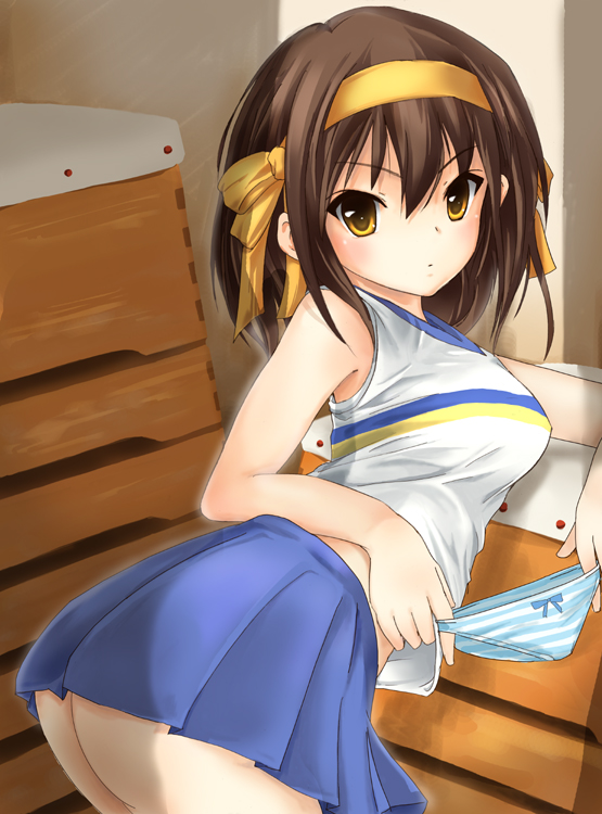 suzumiya haruhi (suzumiya haruhi no yuuutsu) drawn by garickson