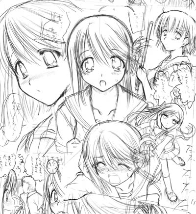 komaki manaka, lucy maria misora, and tonami yuma (to heart and 1 more)