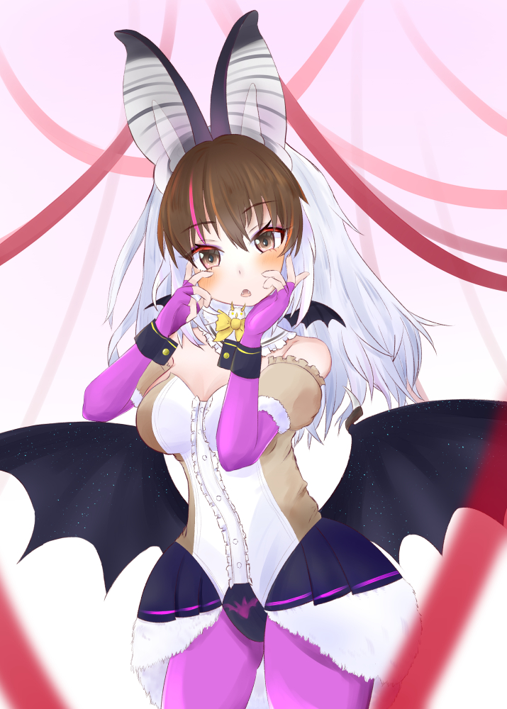 brown long-eared bat (kemono friends and 1 more) drawn by nekomimi_illust