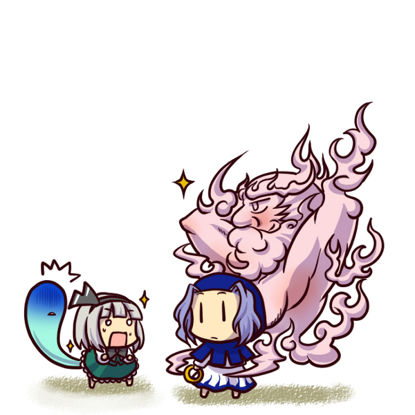 konpaku youmu, kumoi ichirin, and unzan (touhou) drawn by socha