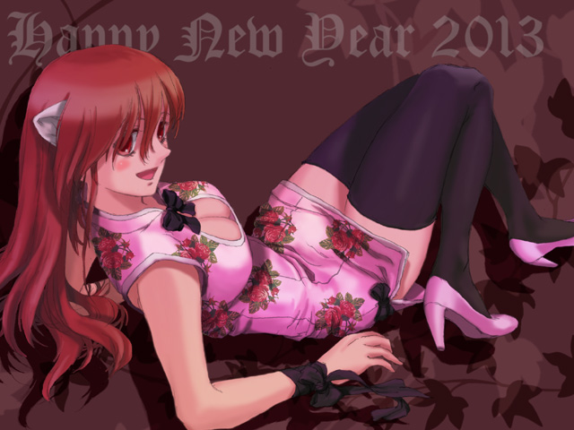 lucy and nyuu (elfen lied) drawn by amane_kk