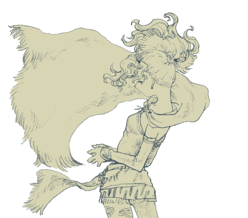 terra branford (final fantasy and 1 more) drawn by michibata_65