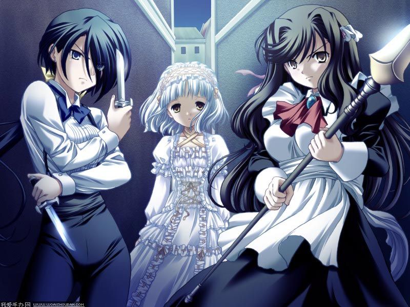 miu, rei, and hanon (triptych) drawn by aona_masao