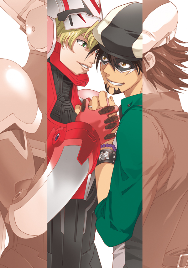 barnaby brooks jr. and kaburagi t. kotetsu (tiger & bunny) drawn by fujimura_(marina)