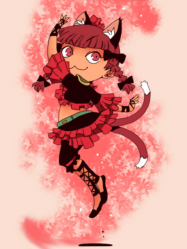 kaenbyou rin and dancer (touhou and 2 more) drawn by onikobe_rin
