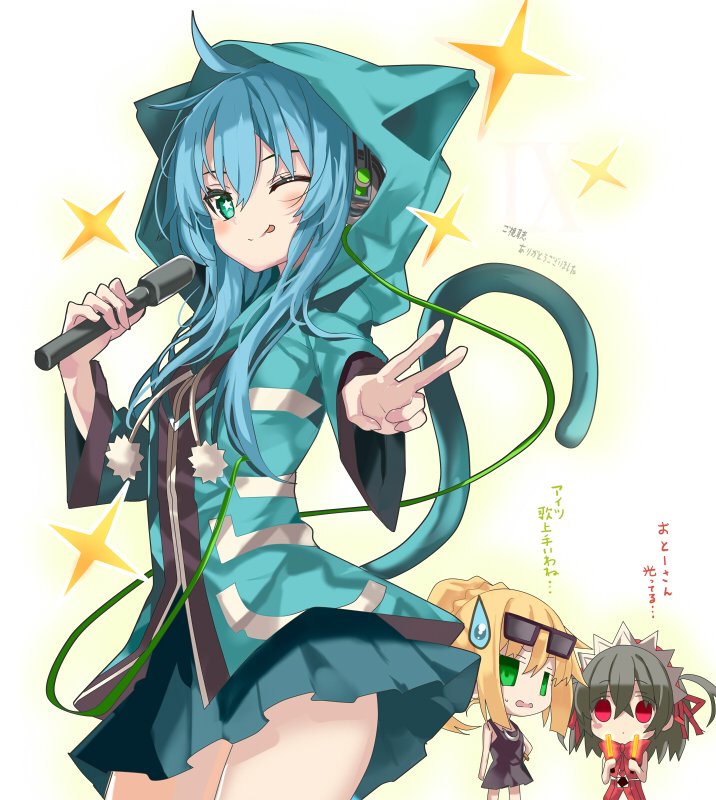 anchor, marie bell breguet, and miura naoto (clockwork planet) drawn by shino_(eefy)