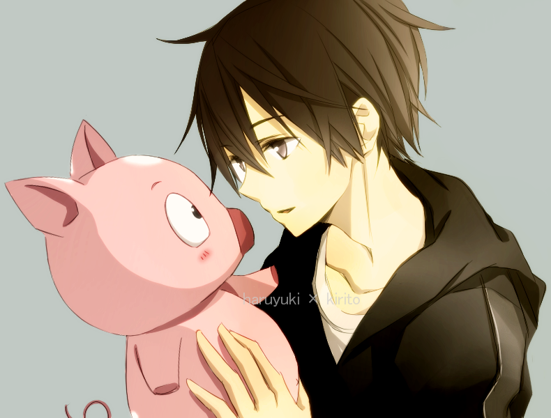 kirito and arita haruyuki (sword art online and 1 more) drawn by tsukimori_usako