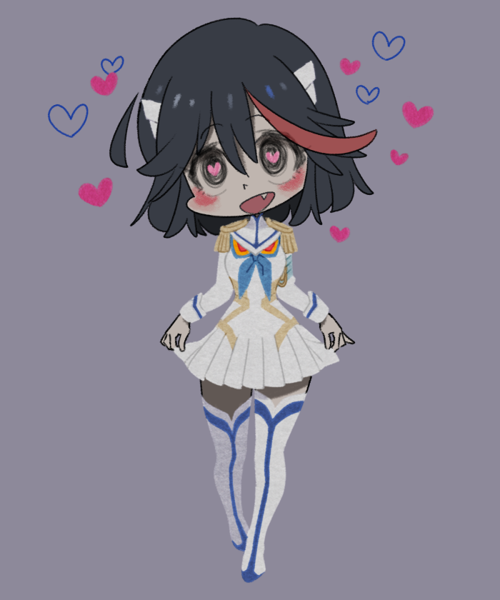 matoi ryuuko and junketsu (kill la kill) drawn by hinshi_(user_xgtg4234)