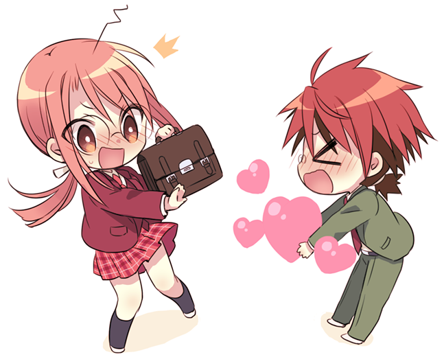 negi springfield and hasegawa chisame (mahou sensei negima! and 1 more) drawn by yuuma_(omaeno_meinichi)