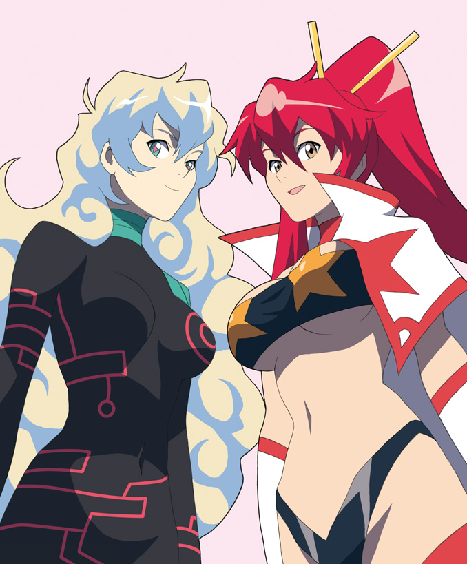 yoko littner, nia teppelin, antispiral nia, and space yoko (tengen toppa gurren lagann and 1 more) drawn by ranmaru