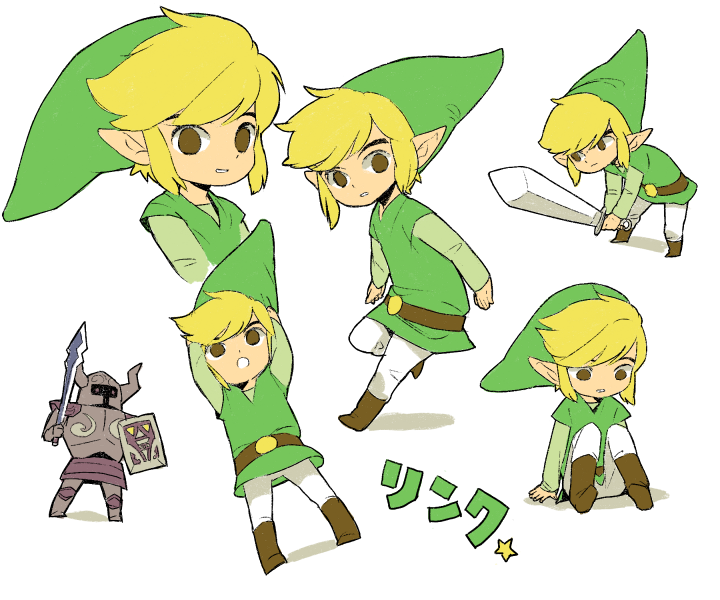 link, toon link, and phantom (the legend of zelda and 1 more) drawn by sunyan