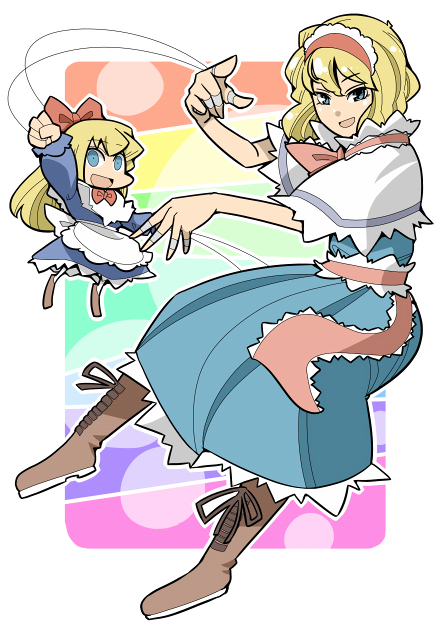 alice margatroid and shanghai doll (touhou) drawn by hounori