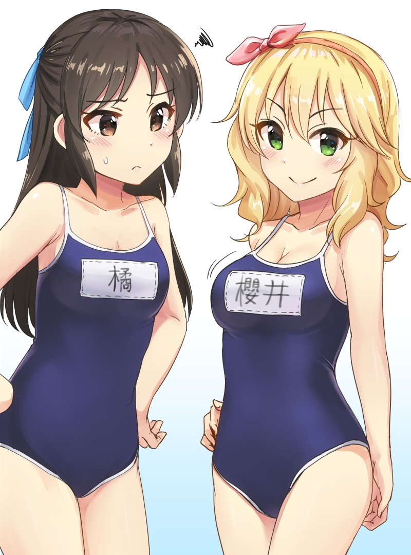 tachibana arisu and sakurai momoka (idolmaster and 1 more) drawn by mintol_(qool+)