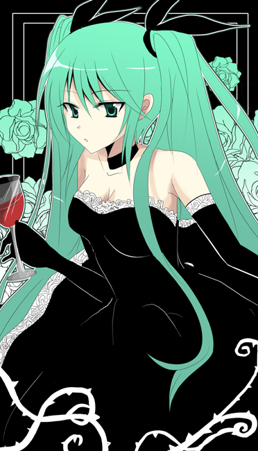 hatsune miku (vocaloid and 1 more) drawn by chocho_(homelessfox)