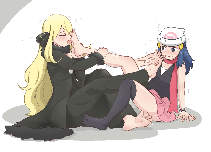 dawn and cynthia (pokemon and 1 more) drawn by pjh697418