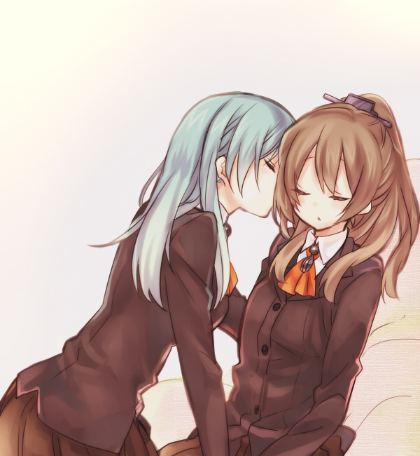suzuya and kumano (kantai collection) drawn by aki_(o2x_x2o)