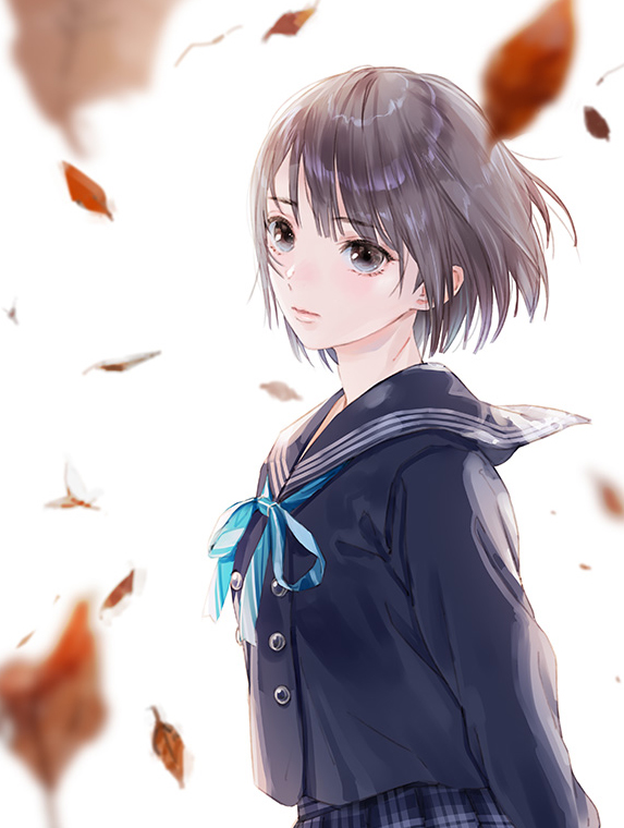 shirai hinako (blue reflection and 1 more) drawn by kishida_mel