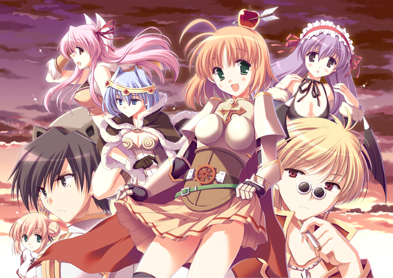 high priest, high wizard, lord knight, sniper, and stalker (ragnarok online) drawn by odawara_hakone