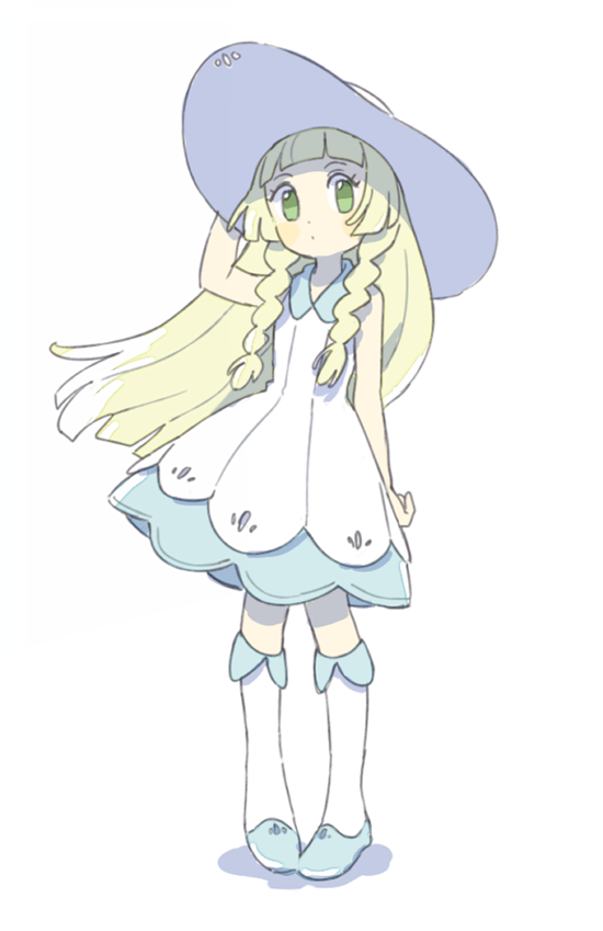 lillie (pokemon and 1 more) drawn by ihushi732